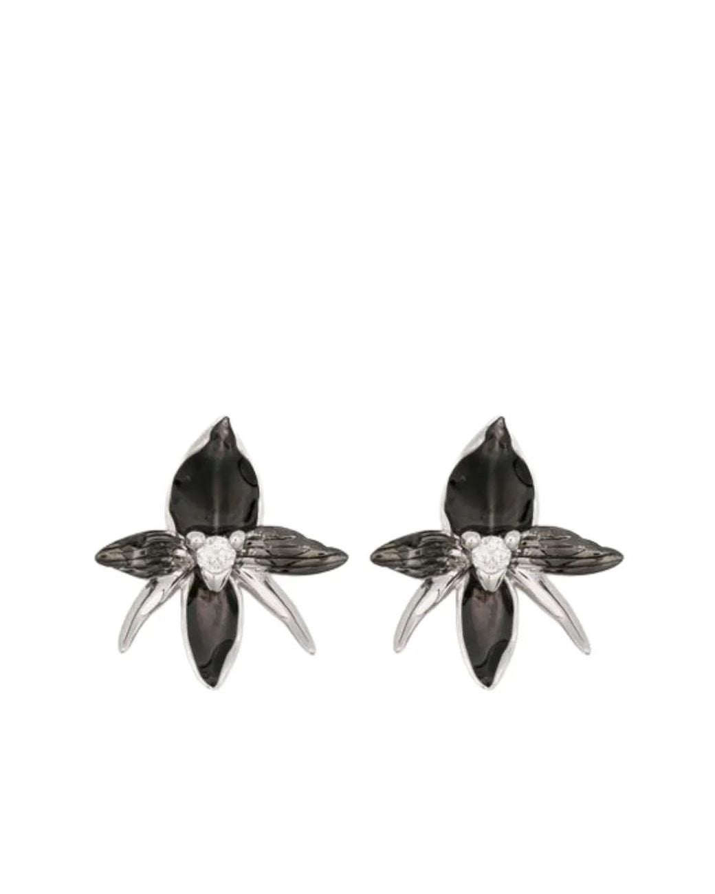 Shaun Leane Metallic Orchid Diamond Earrings