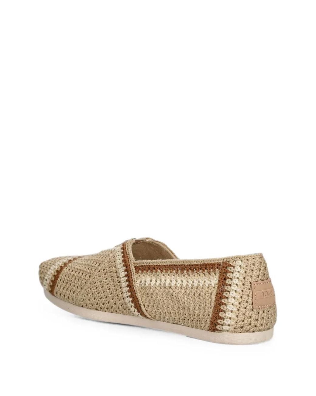 TOMS White Crochet-Knit Espadrilles