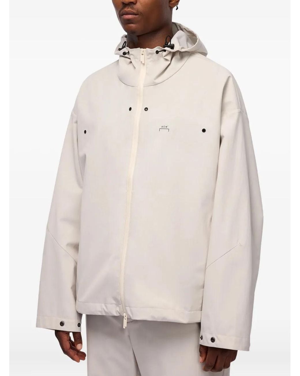Chaqueta Balfron Con Capucha Y Cremallera A_COLD_WALL* de hombre de color White