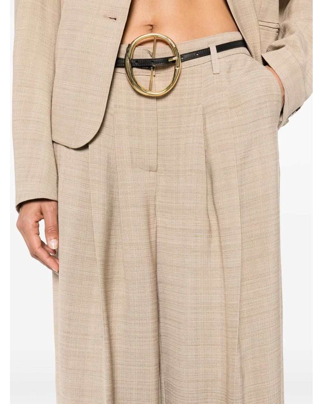 Herskind Natural Lotus Wide-Leg Trousers