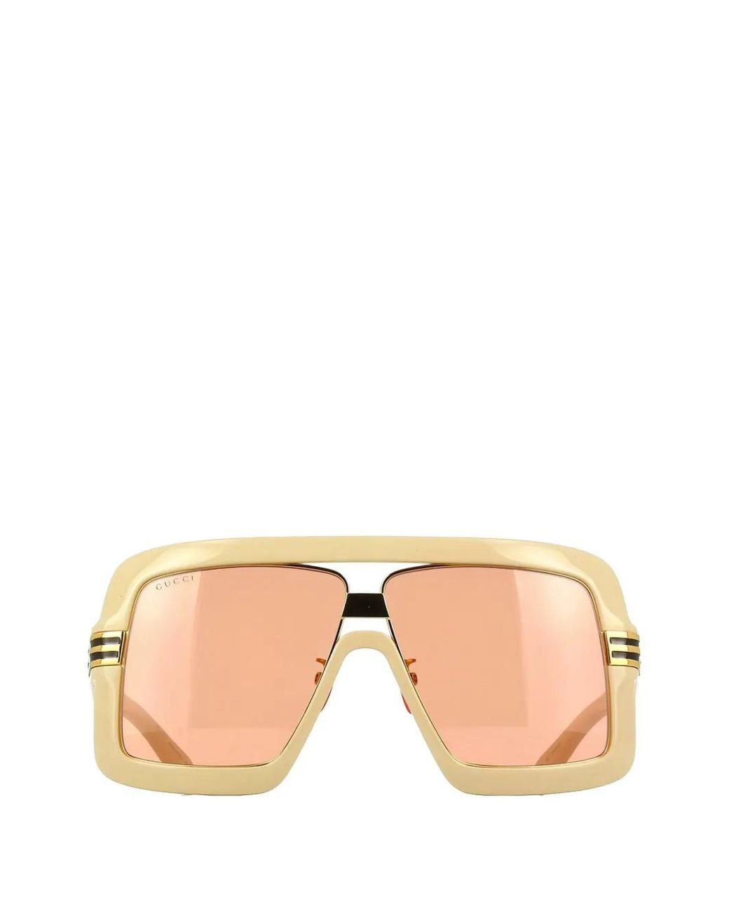 Gucci Natural Pilot-Frame Sunglasses for men
