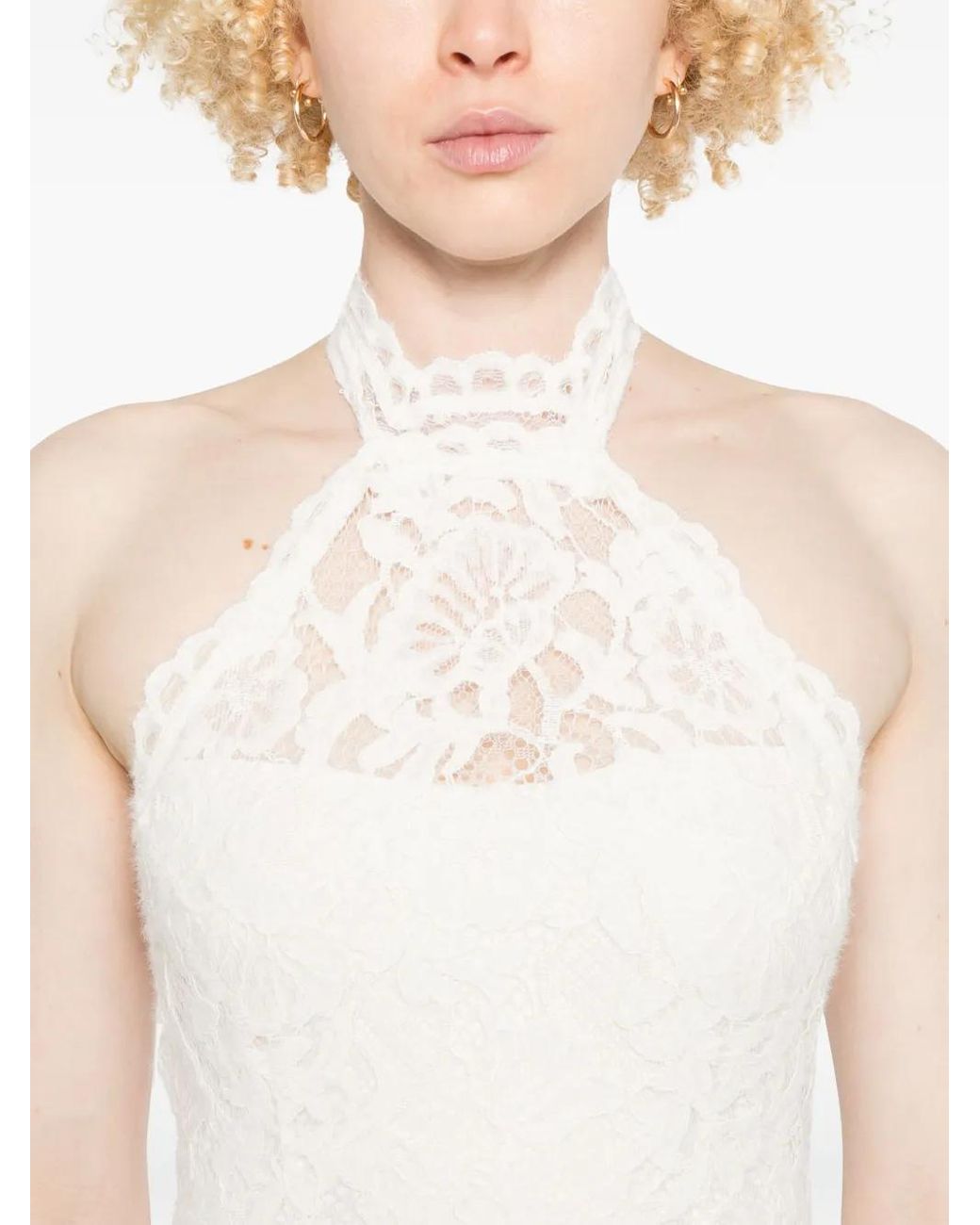 MANURI White Cherie Lined Dress