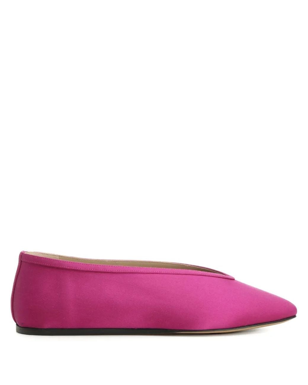 Le Monde Beryl Pink Luna Satin Ballet Flats