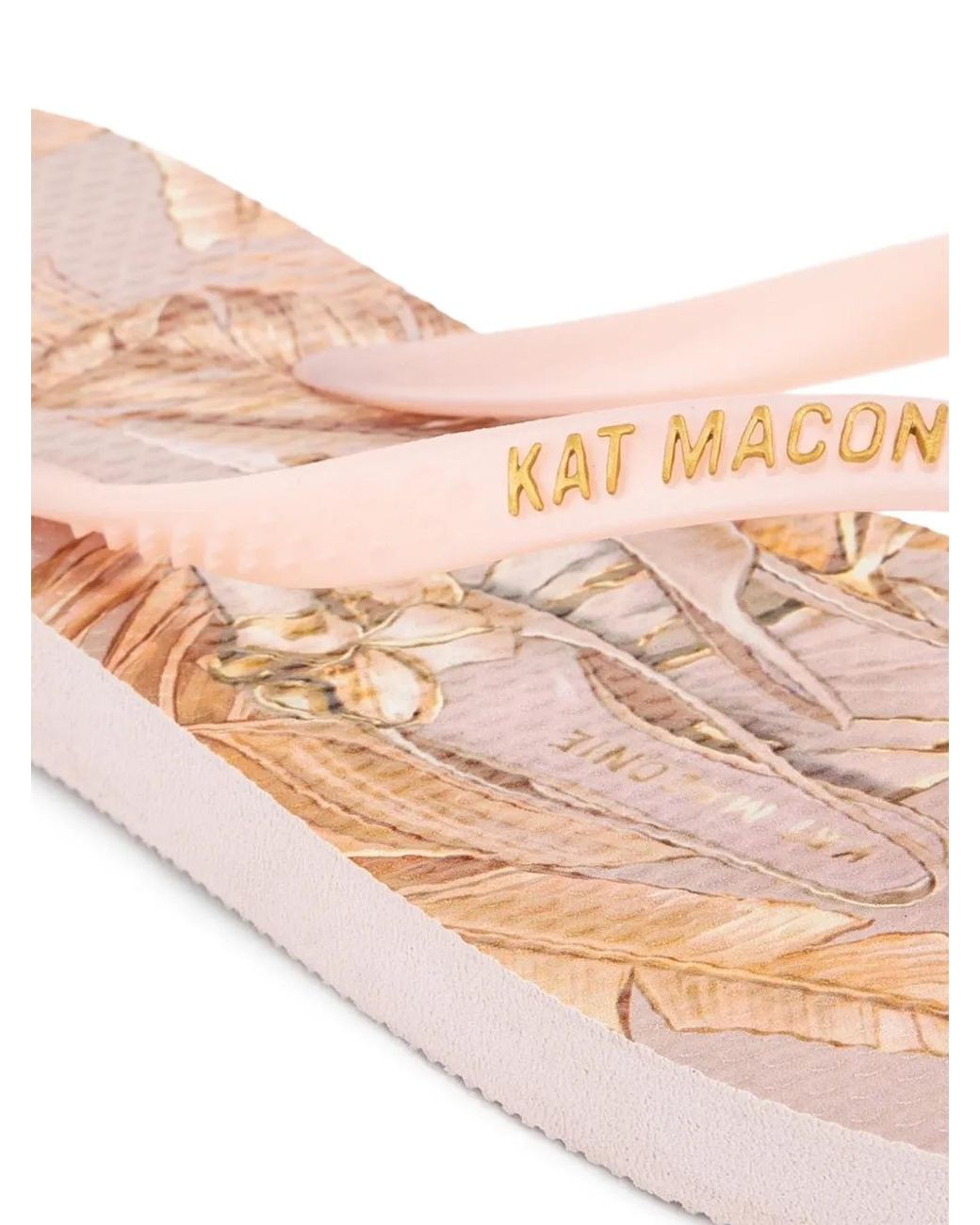 Kat Maconie Pink Sola Leopard-Print Flip-Flops