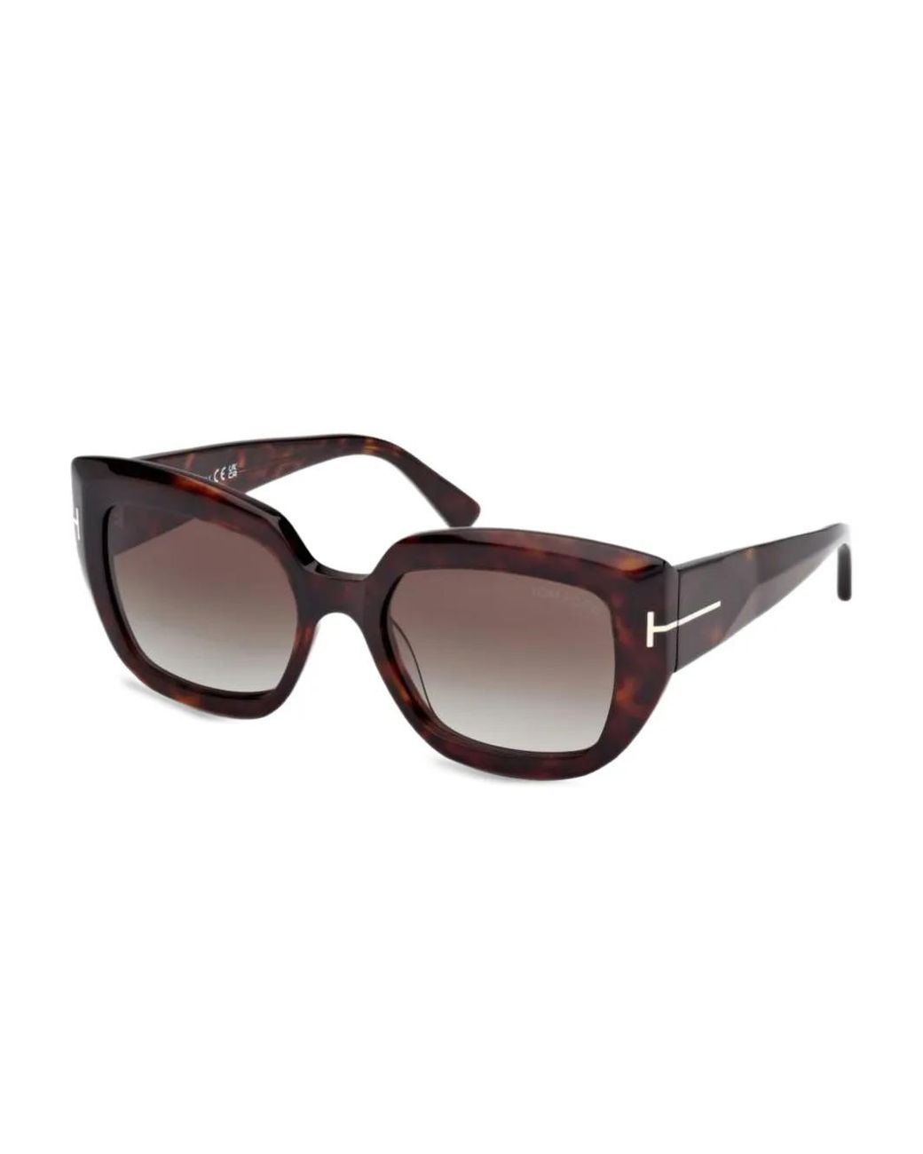 Tom Ford Brown Saltzman Sonnenbrille Mit Butterfly-Gestell