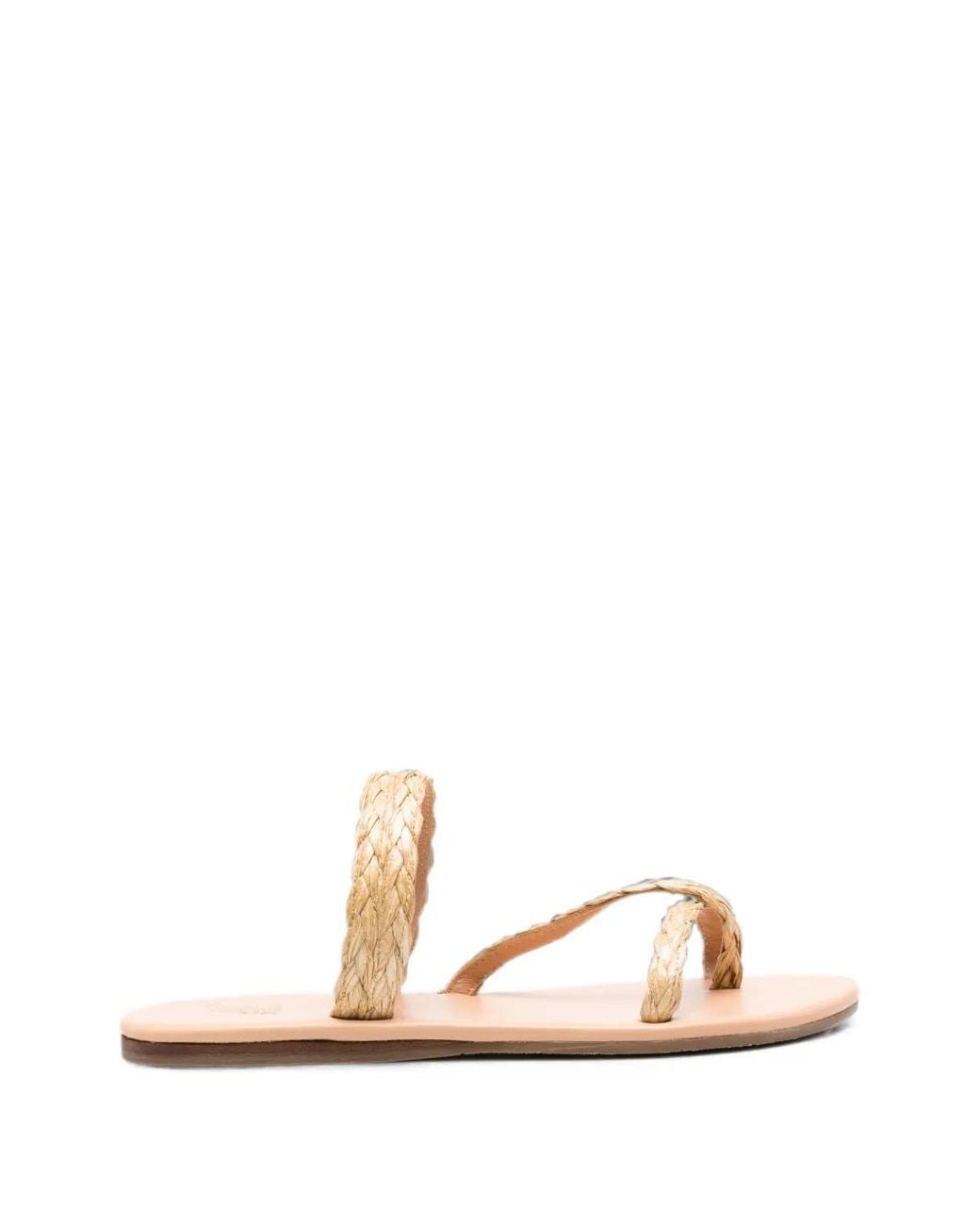 Ancient Greek Sandals White Daphnae Natural Sandals