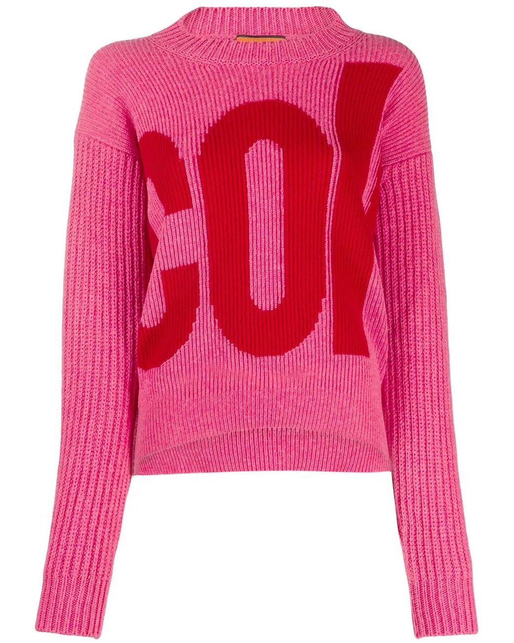 Colville Pink Logo Printed Jumper
