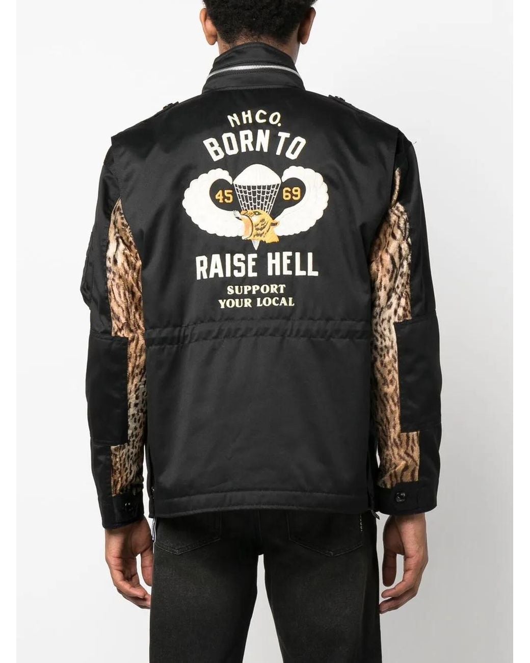 Neighborhood Black M-65 Padded Jacket for men