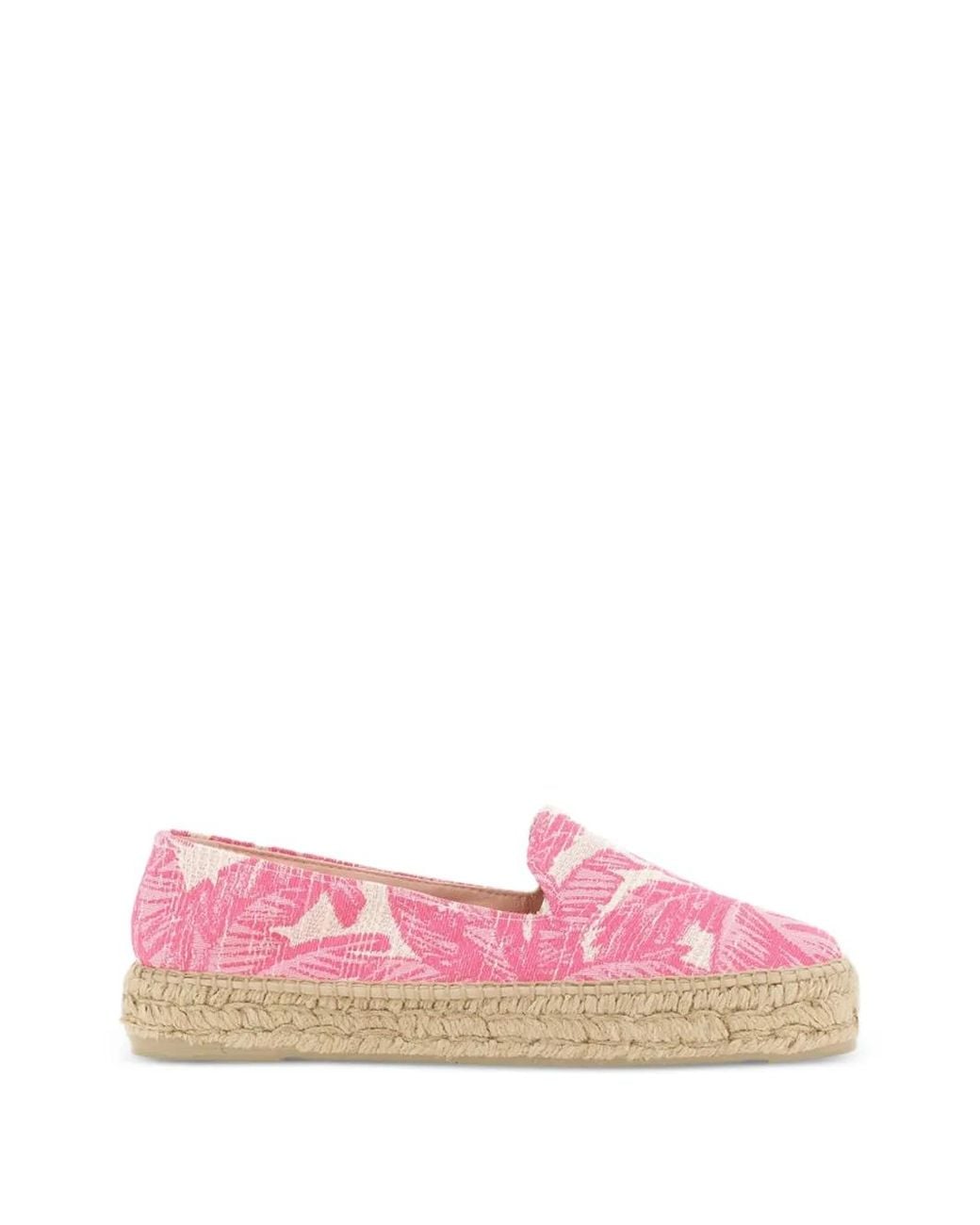 Manebí Pink Floral-Print Espadrille