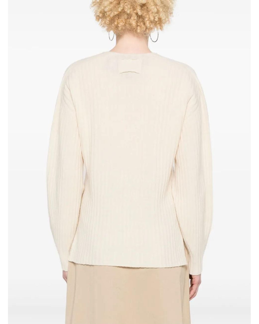 Twinset Natural Ribbed Sweater