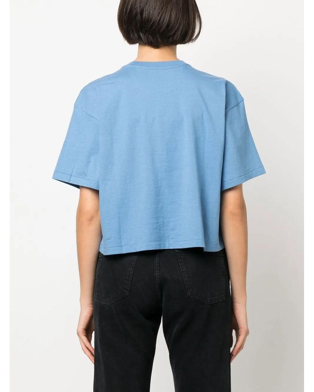 Ralph Lauren Blue Logo-Print Cotton T-Shirt
