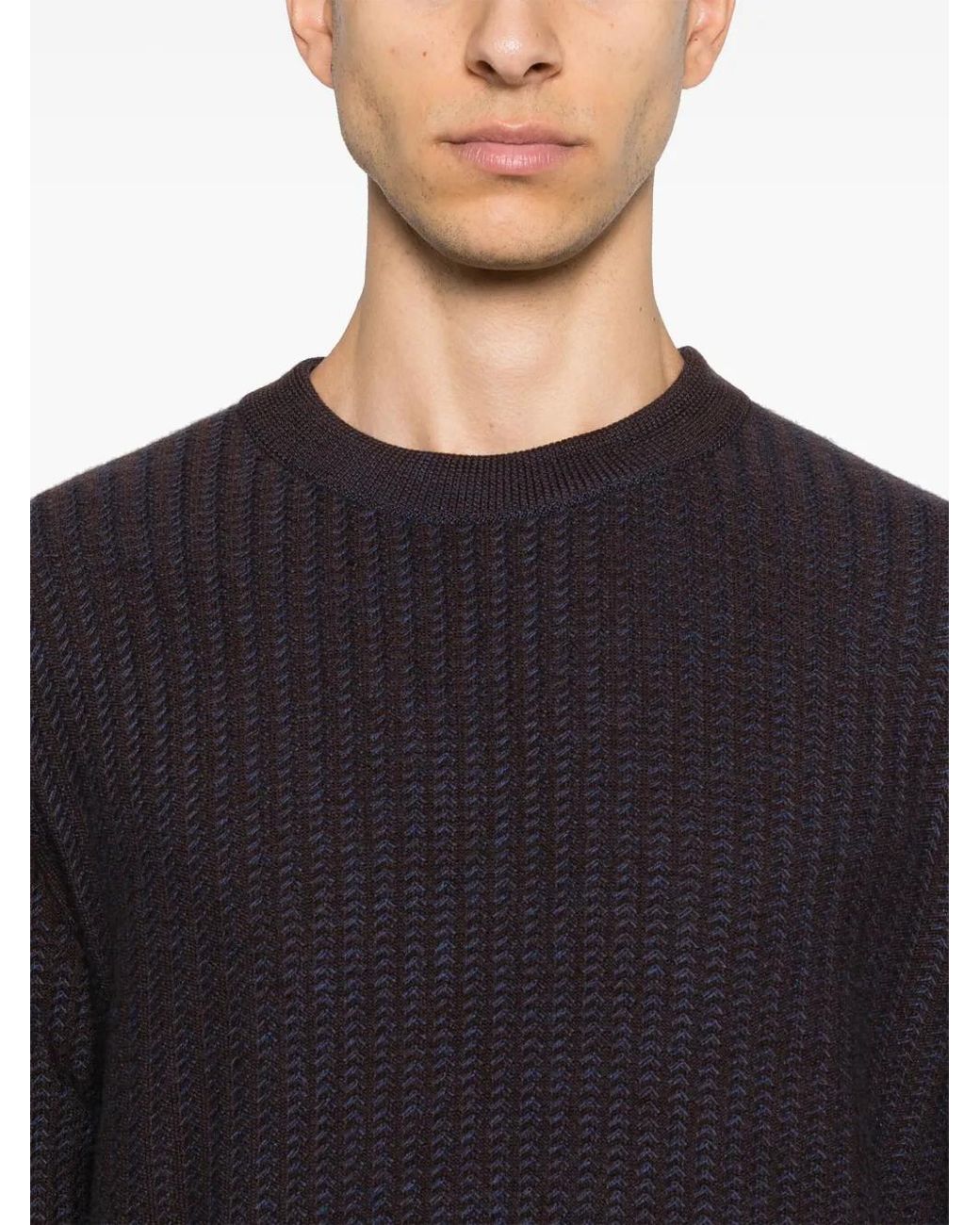 D4.0 Black Patterned Sweater for men