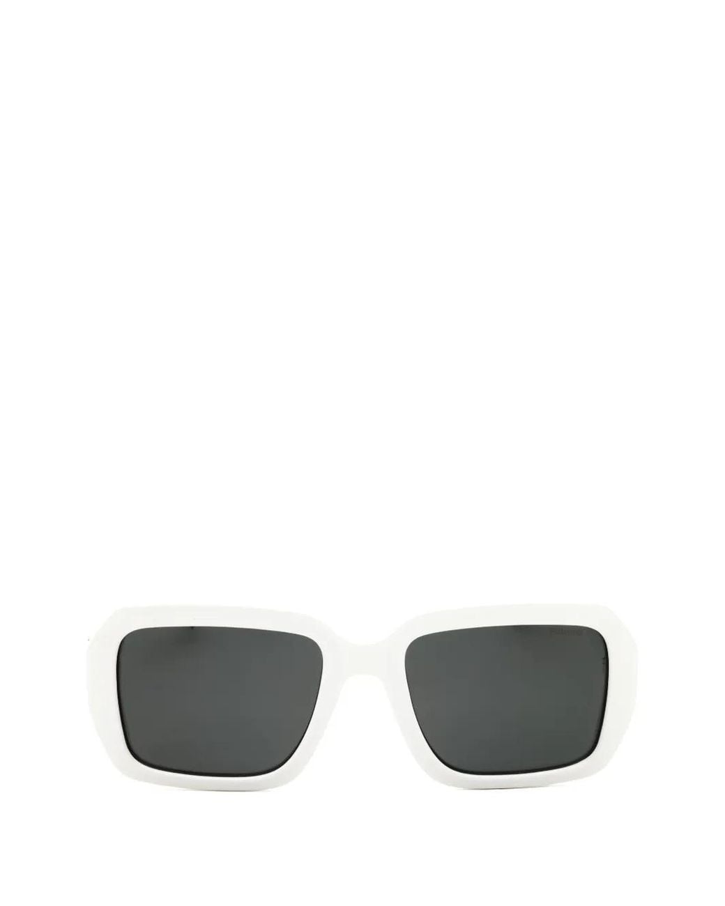 Polaroid Gray Oversized Rectangle-Frame Sunglasses