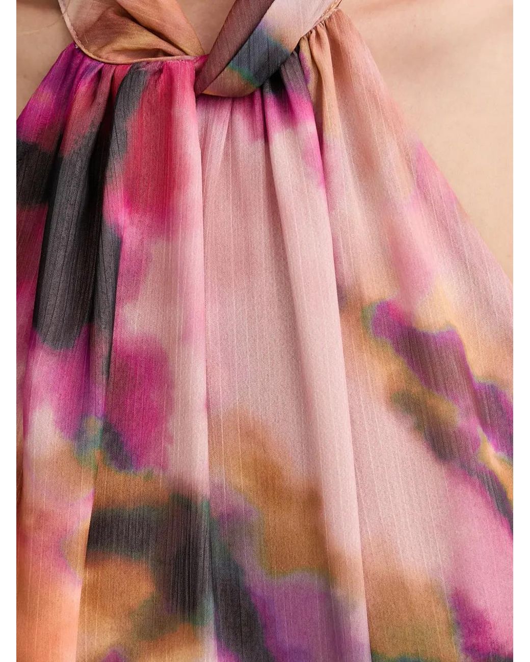 Morgan Pink Tie-Neck Top