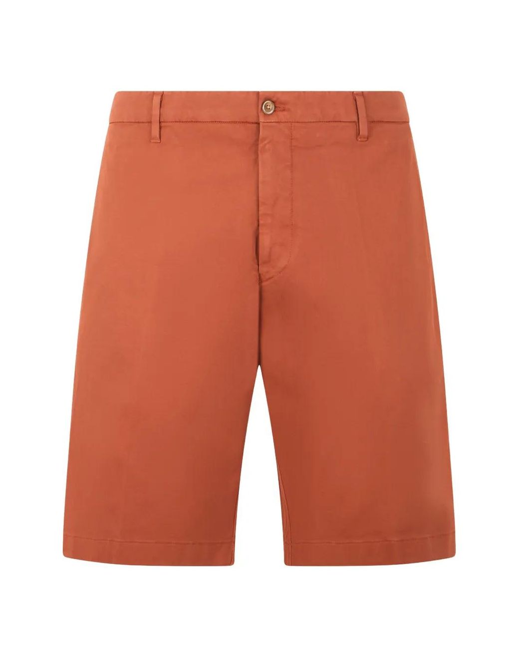 Bermuda En Lin Fedeli pour homme en coloris Orange