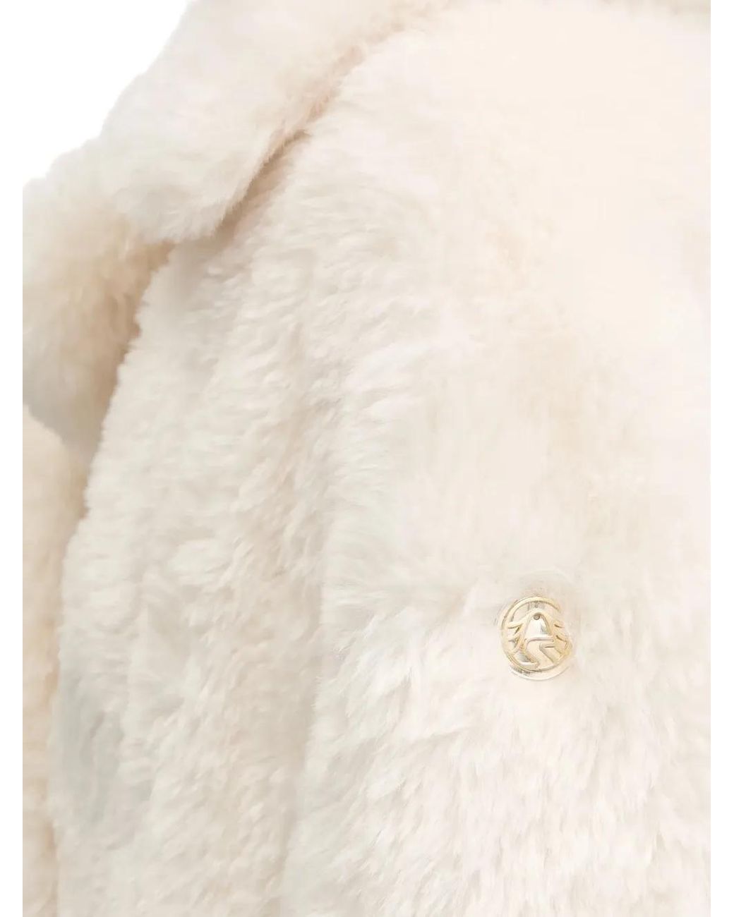 Sportalm Natural Manteau Croisé En Fourrure Artificielle