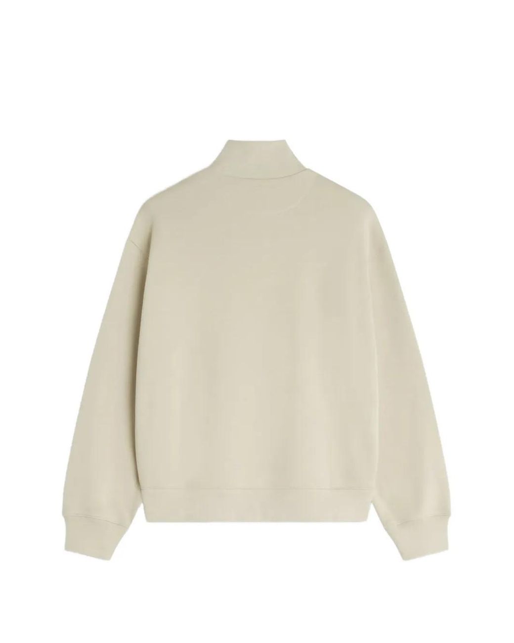 Maison Kitsuné Natural Maison Kitsuné Fox Head Comfort Half Zip Sweatshirt for men
