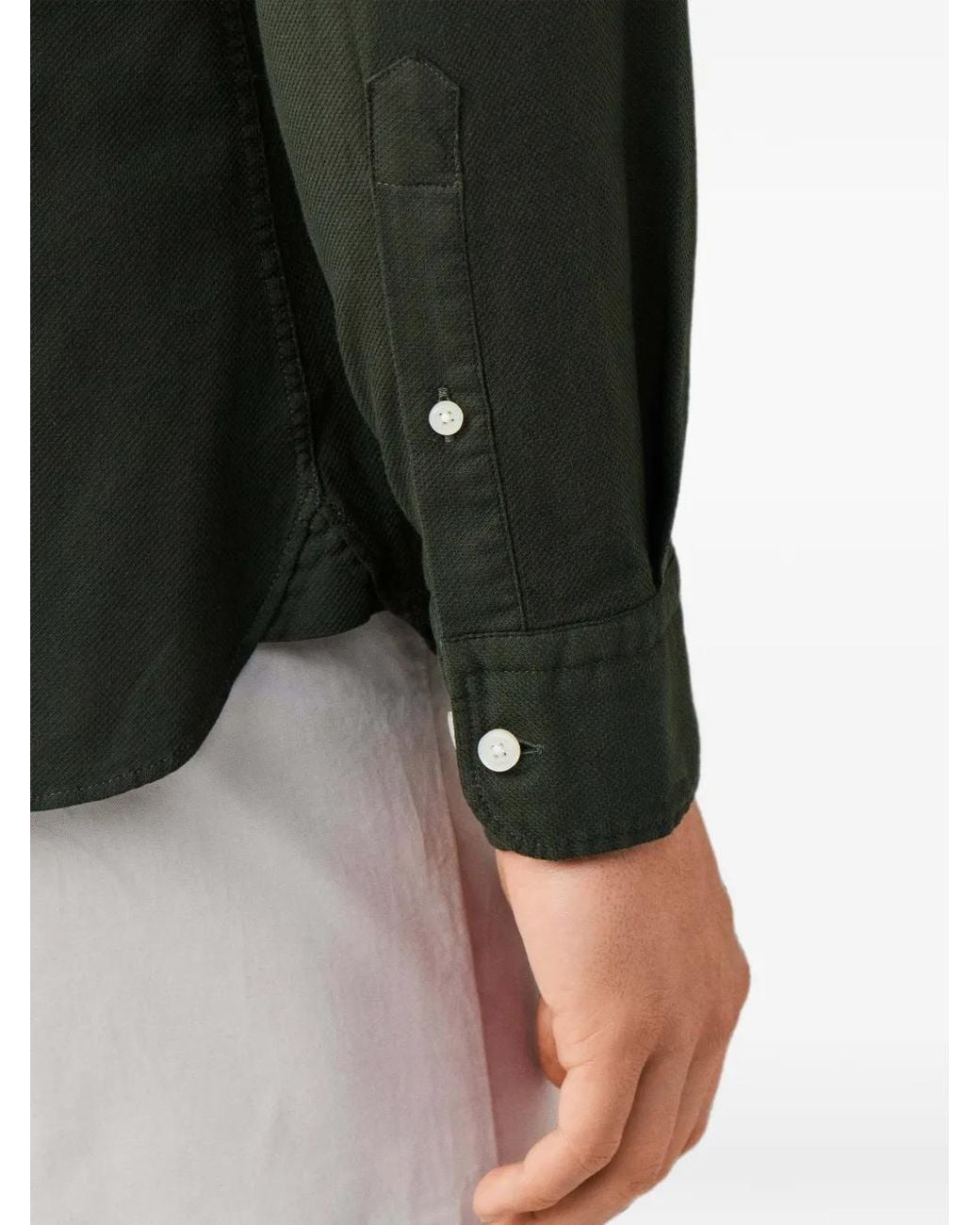 Hackett Black Giro Inglese Long-Sleeve Shirt for men