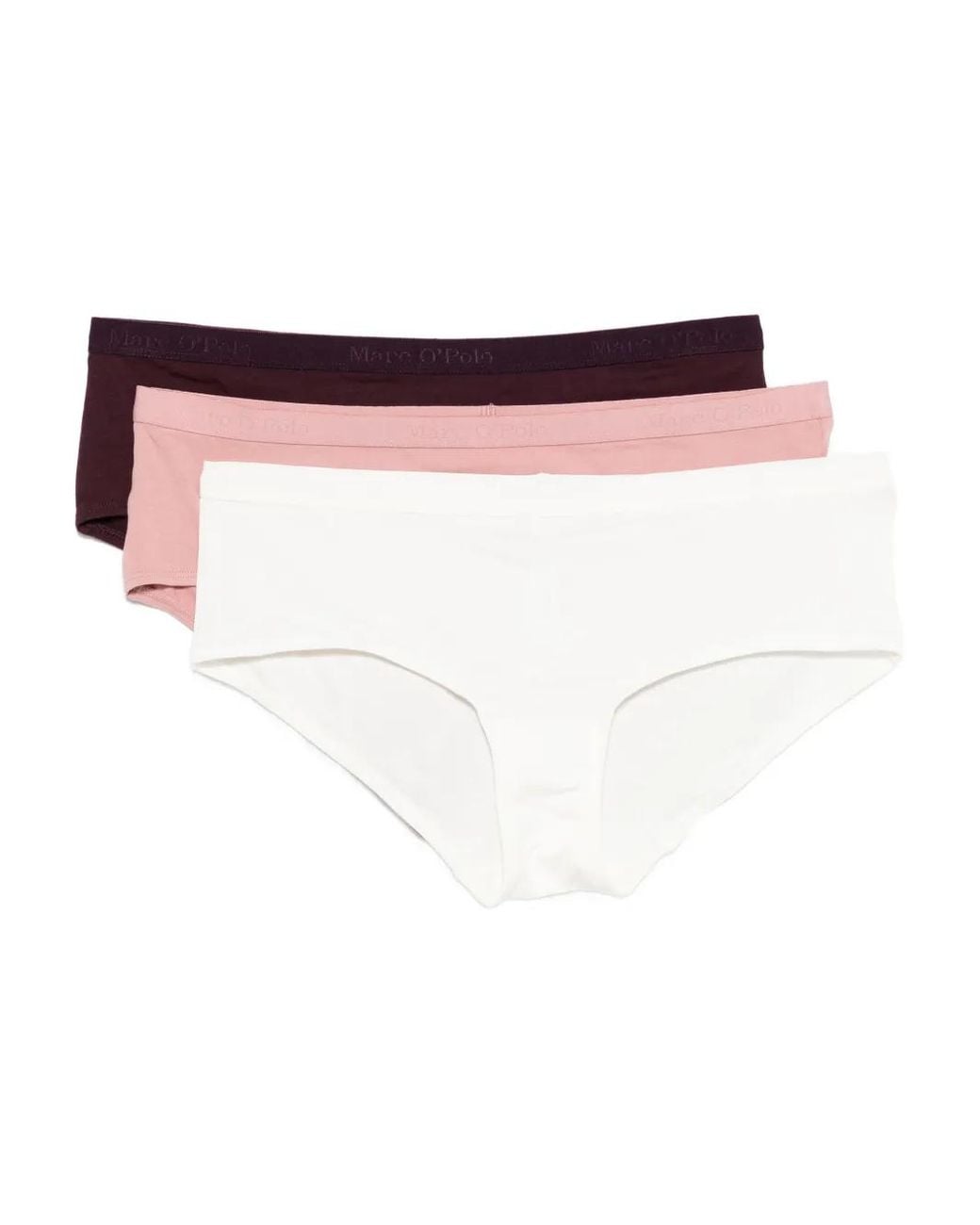 Marc O' Polo White Logo-Waistband Briefs (Set Of Three)
