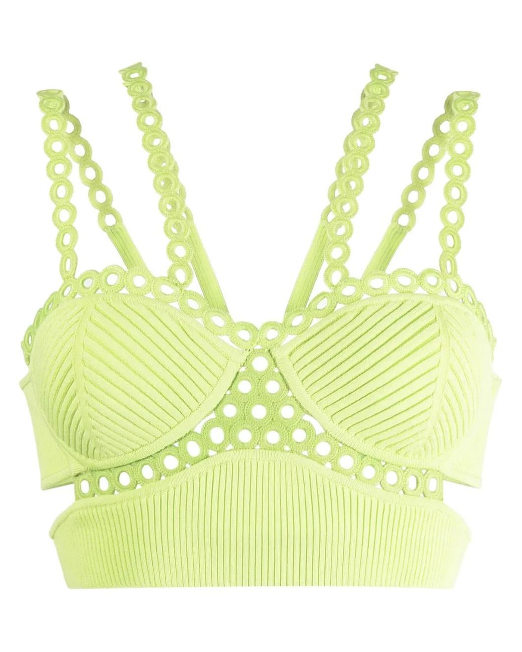 Jonathan Simkhai Yellow Liana Sleeveless Bralette