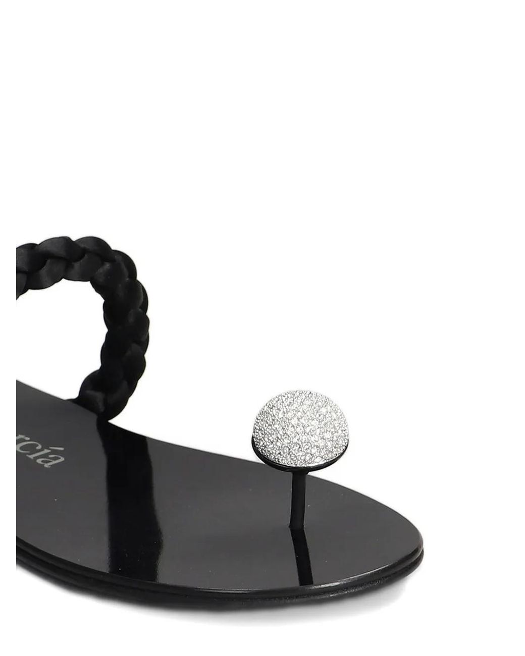 Pedro Garcia White Pipa Flat Sandals