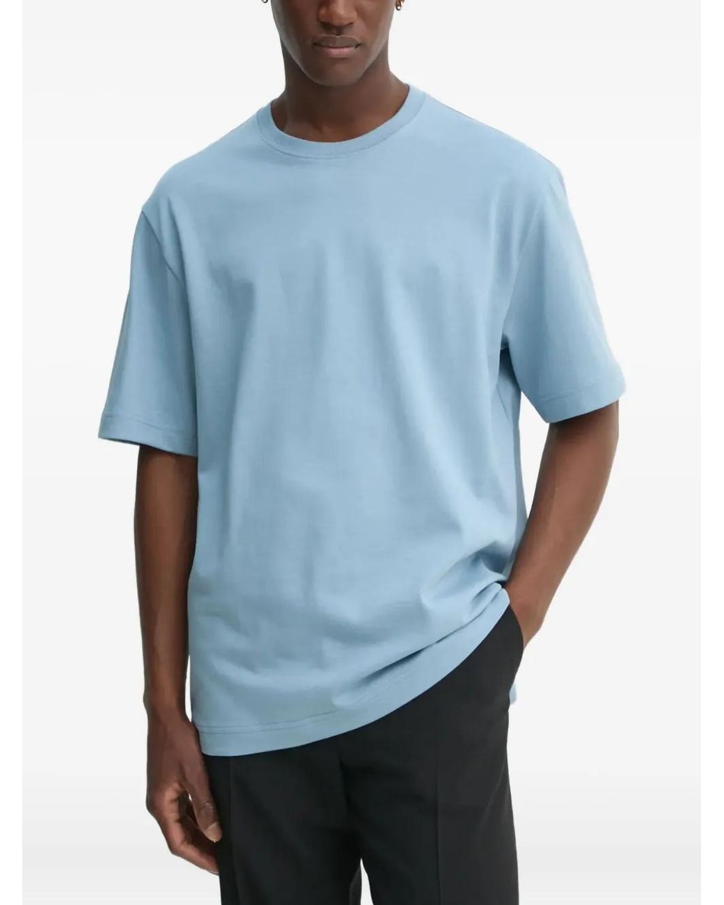 Filippa K Blue Cotton T-Shirt for men