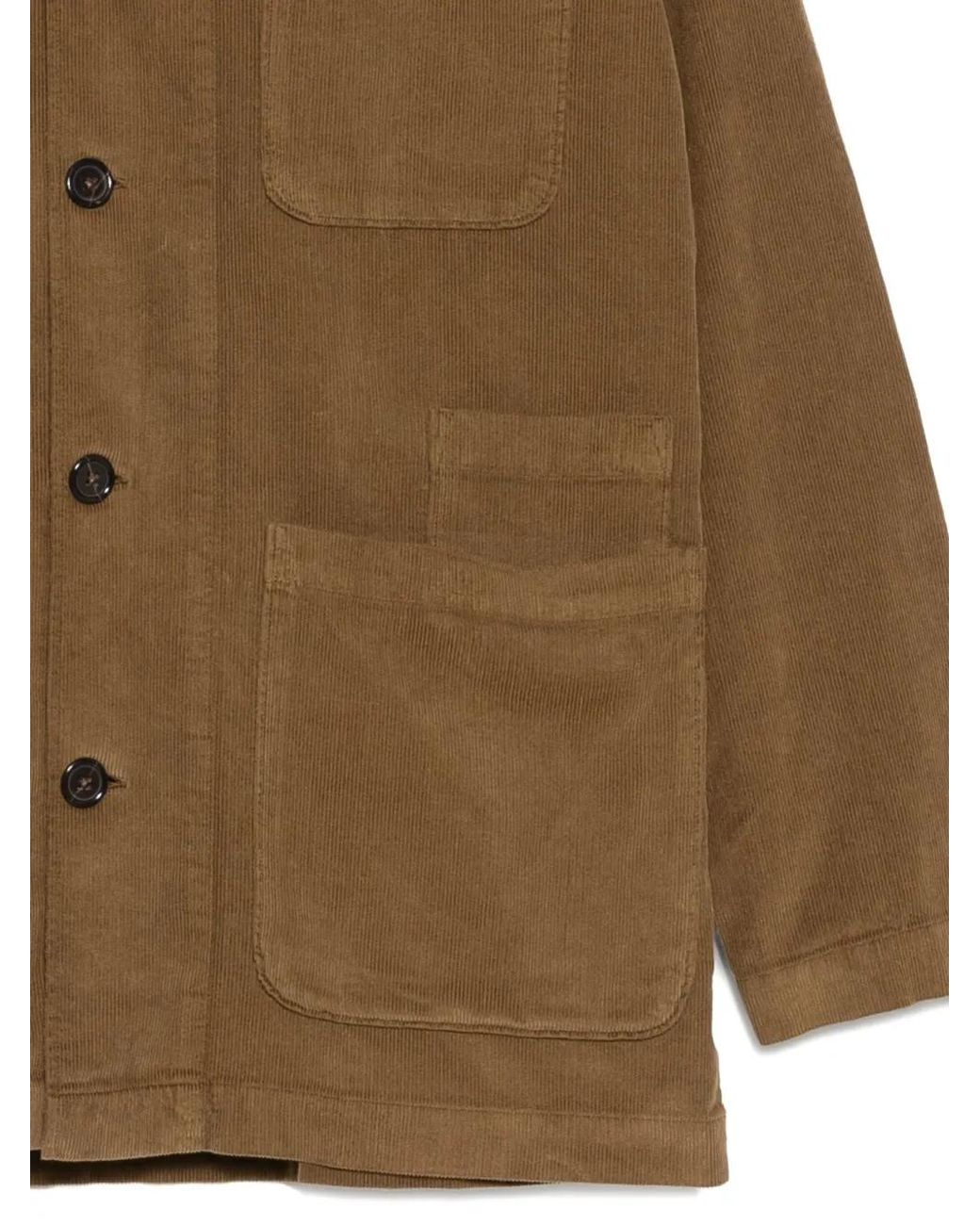 Universal Works Brown Baker Shirt Jacket for men