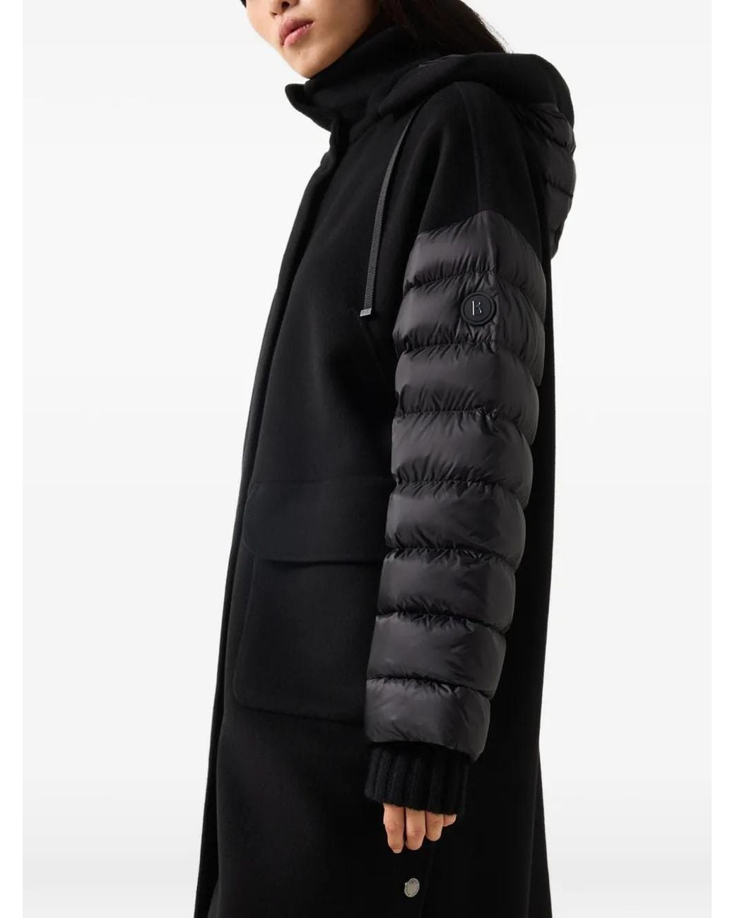 Bogner Black Trisha Panelled Coat