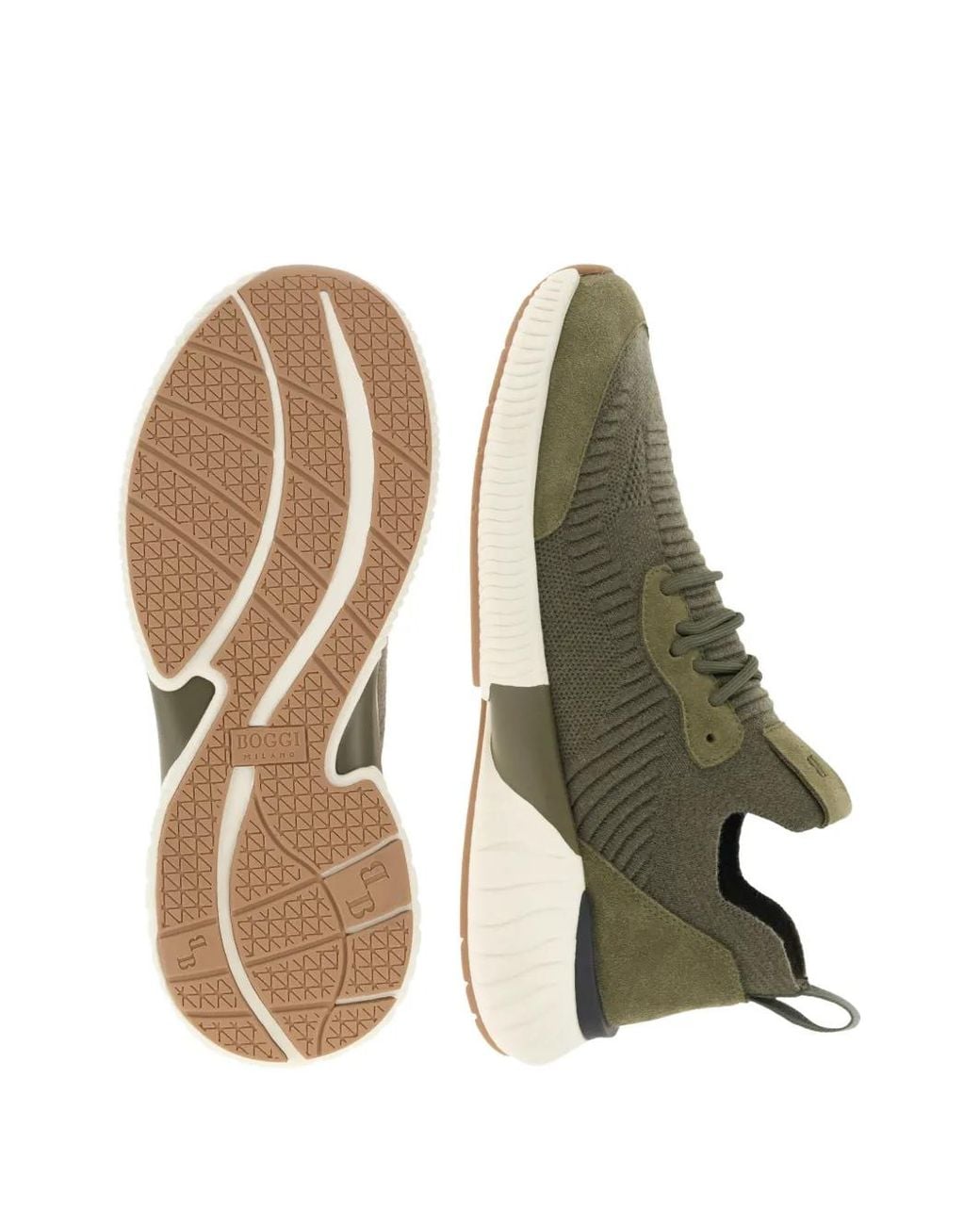 Boggi Green Willow Trainers for men