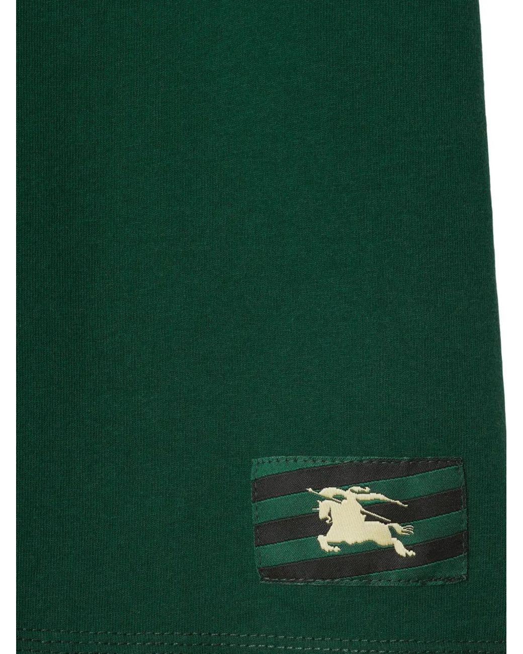 Burberry Green Patched T-Shirt