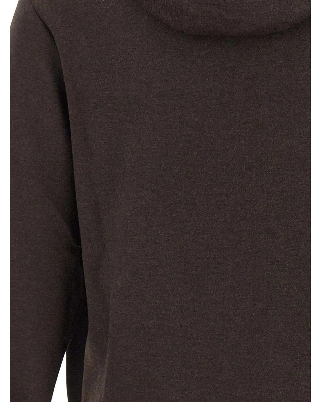 Devore Gray Zip-Up Drawstring Hoodie for men