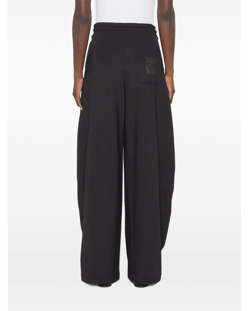 Max Mara Black Drawstring-Waist Track Pants