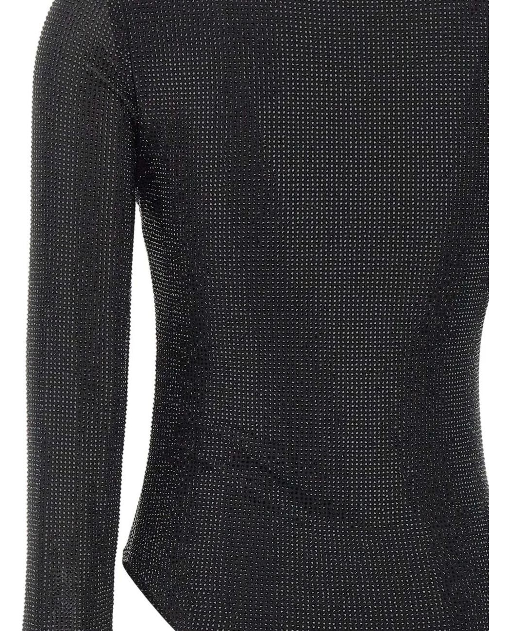 Twentyfourhaitch Blue Arches Rhinestones Long-Sleeve Body
