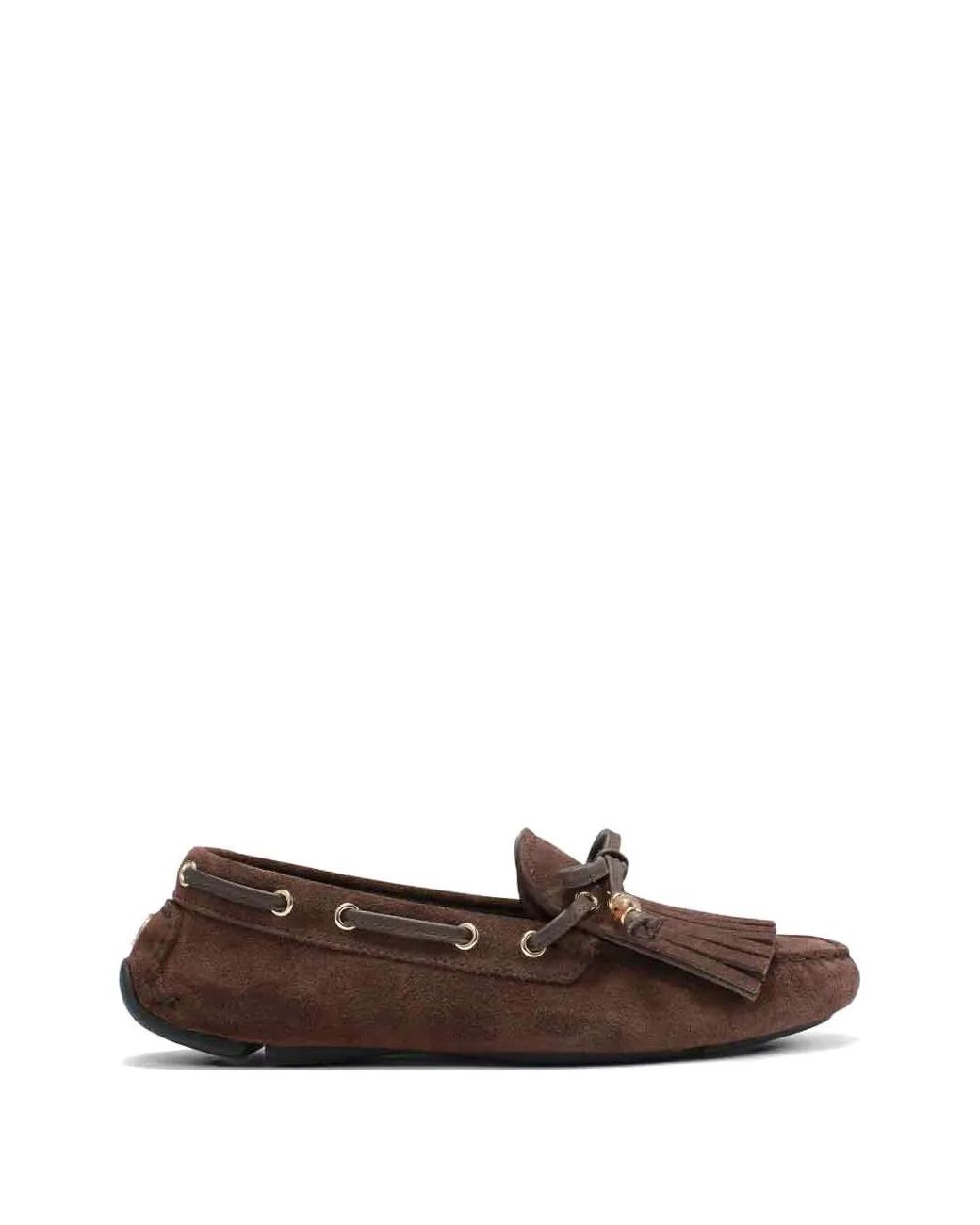 Jimmy Choo Brown Manon Fringed Loafers