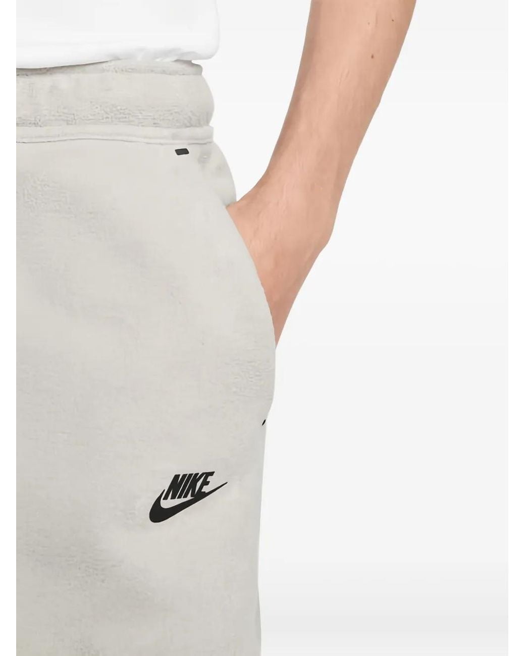 Nike Gray Elasticated-Waistband Track Pants for men