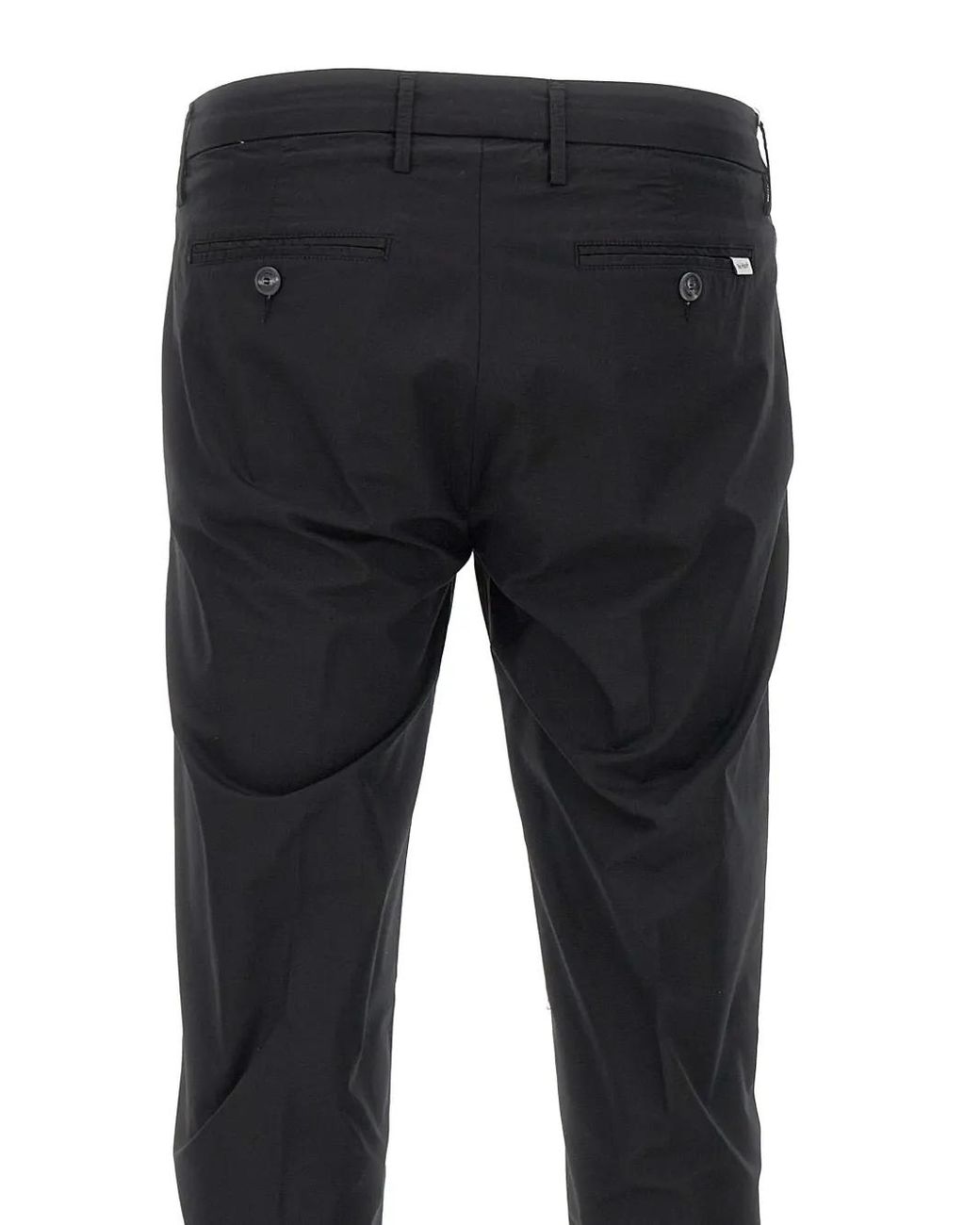 Re-hash Blue Belt Loops Turn-Up Trousers for men
