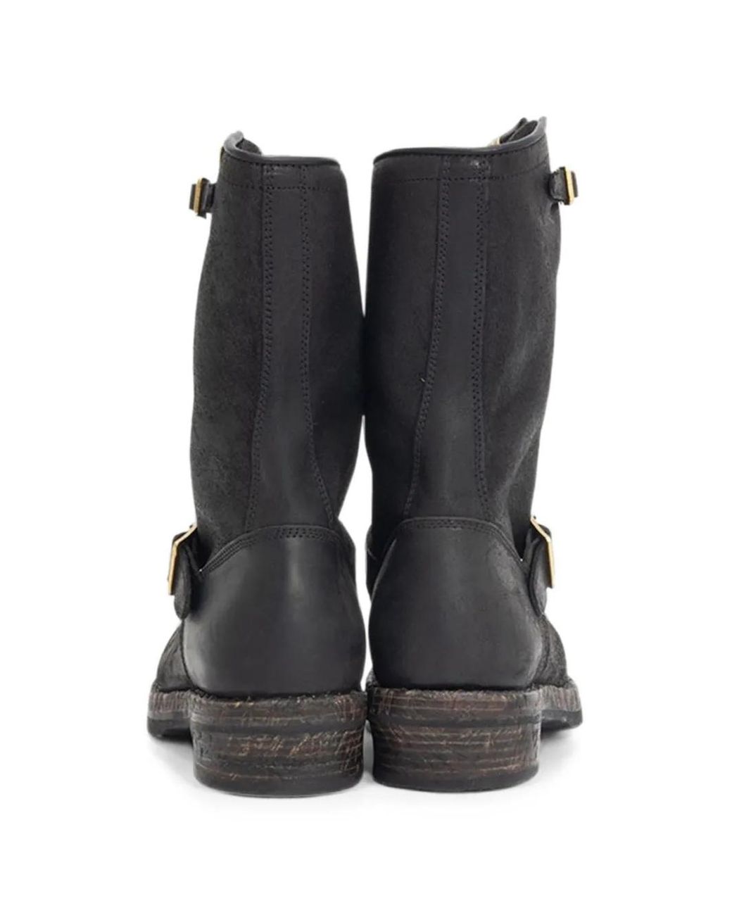 Visvim Black T.W.O. Folk Horse-Leather Boots for men