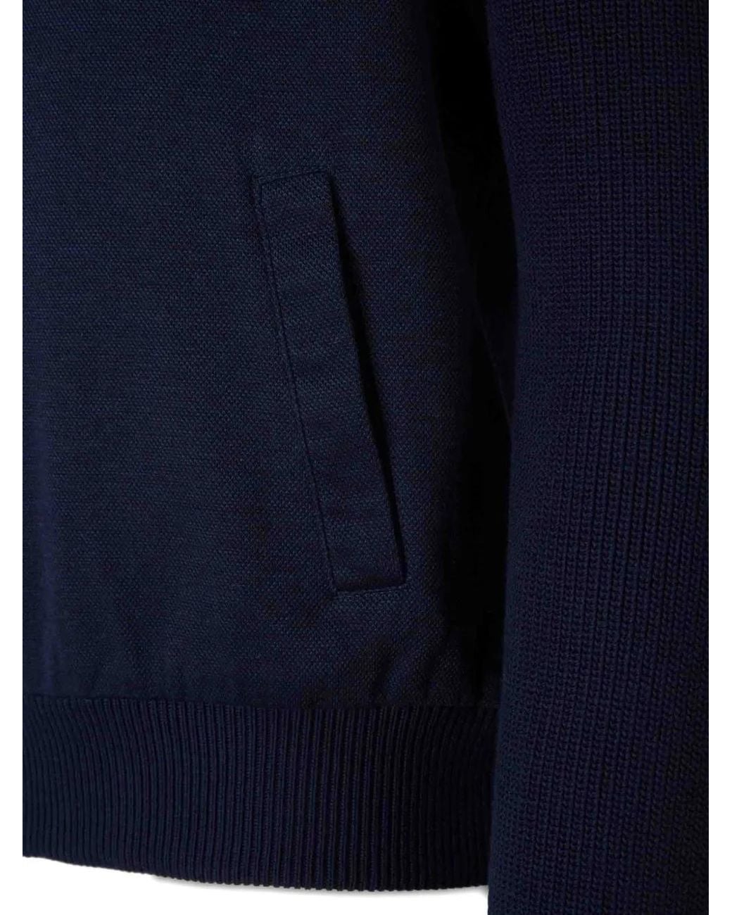 Gran Sasso Blue Zip-Up Hoodie for men