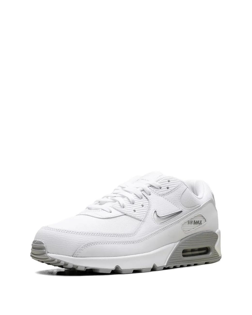 Nike White Air Max 90 Lace-Up Sneakers for men