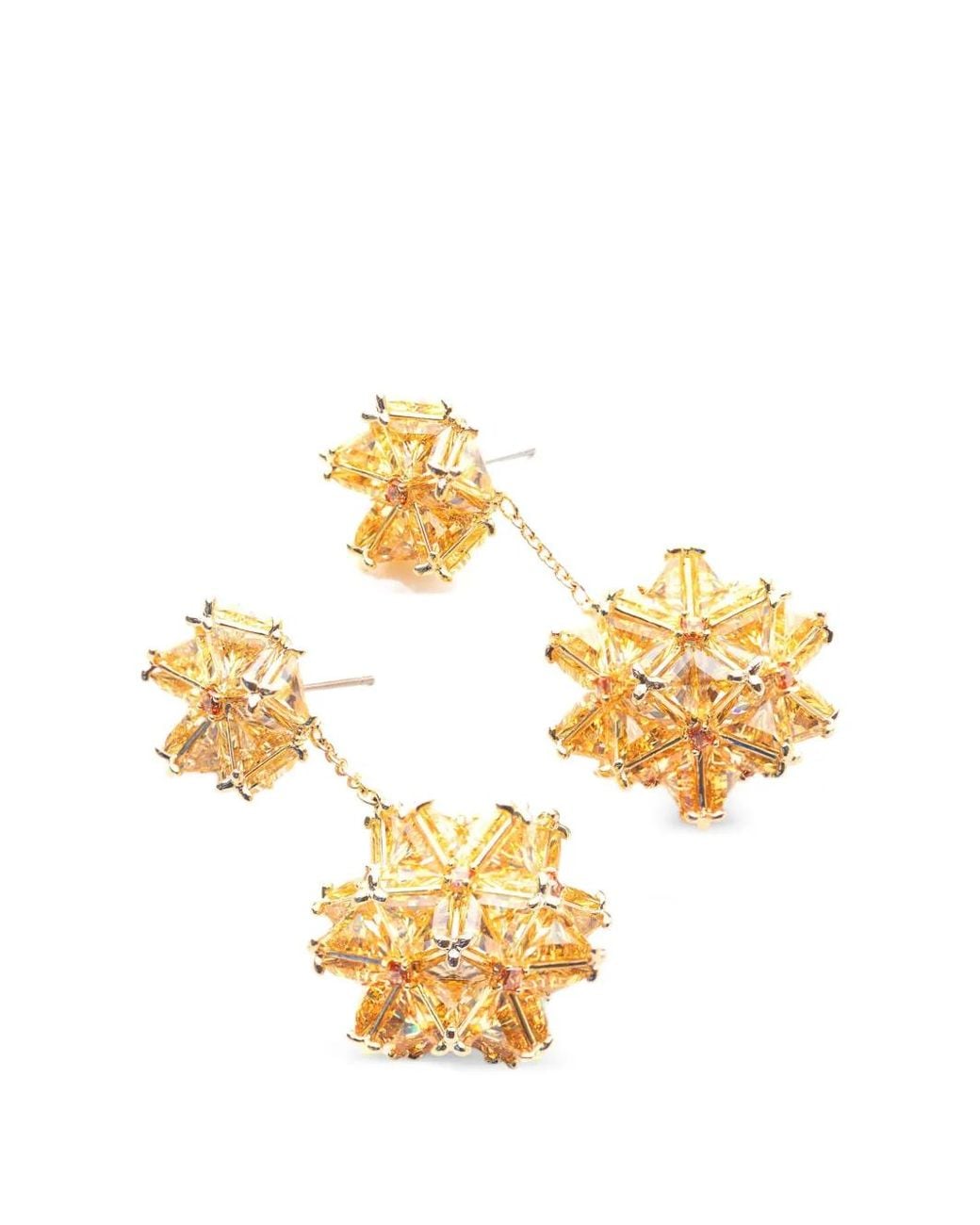 Swarovski Metallic Curiosa Crystal Drop Earrings