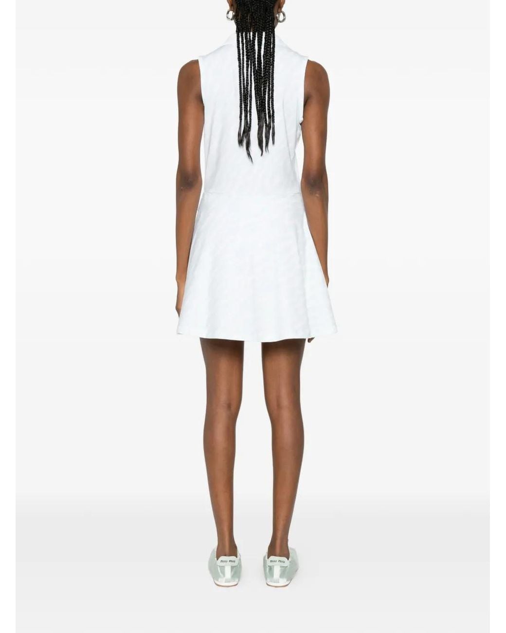 J.Lindeberg White Danna Printed Mini Dress