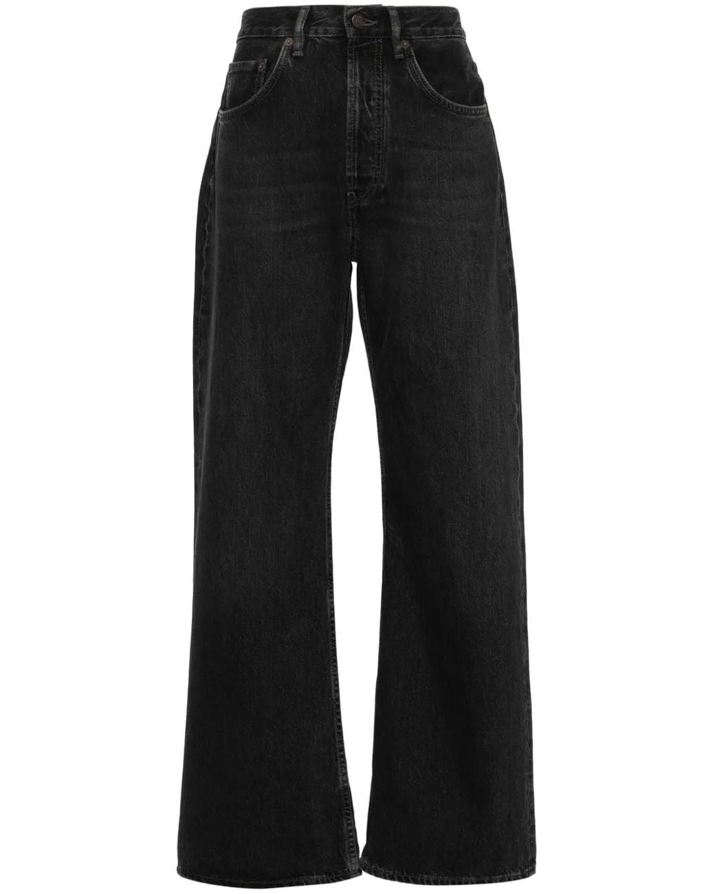 Acne Black Denim Cotton Jeans