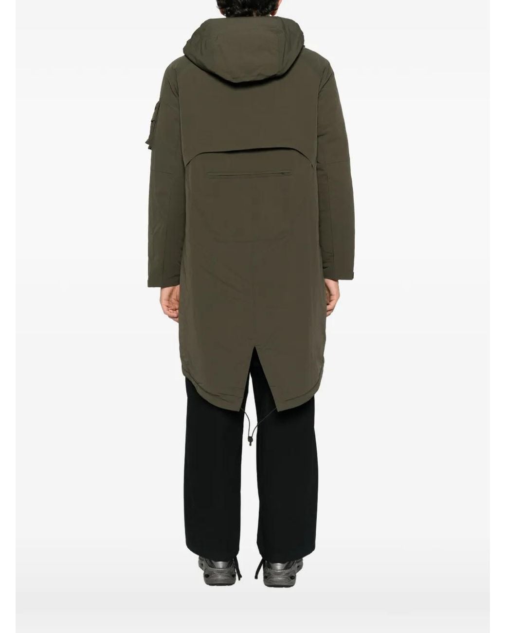 JG1 Green Hooded Padded Parka for men