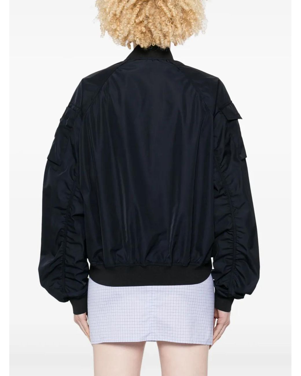 Save The Duck Blue Zip-Up Bomber Jacket