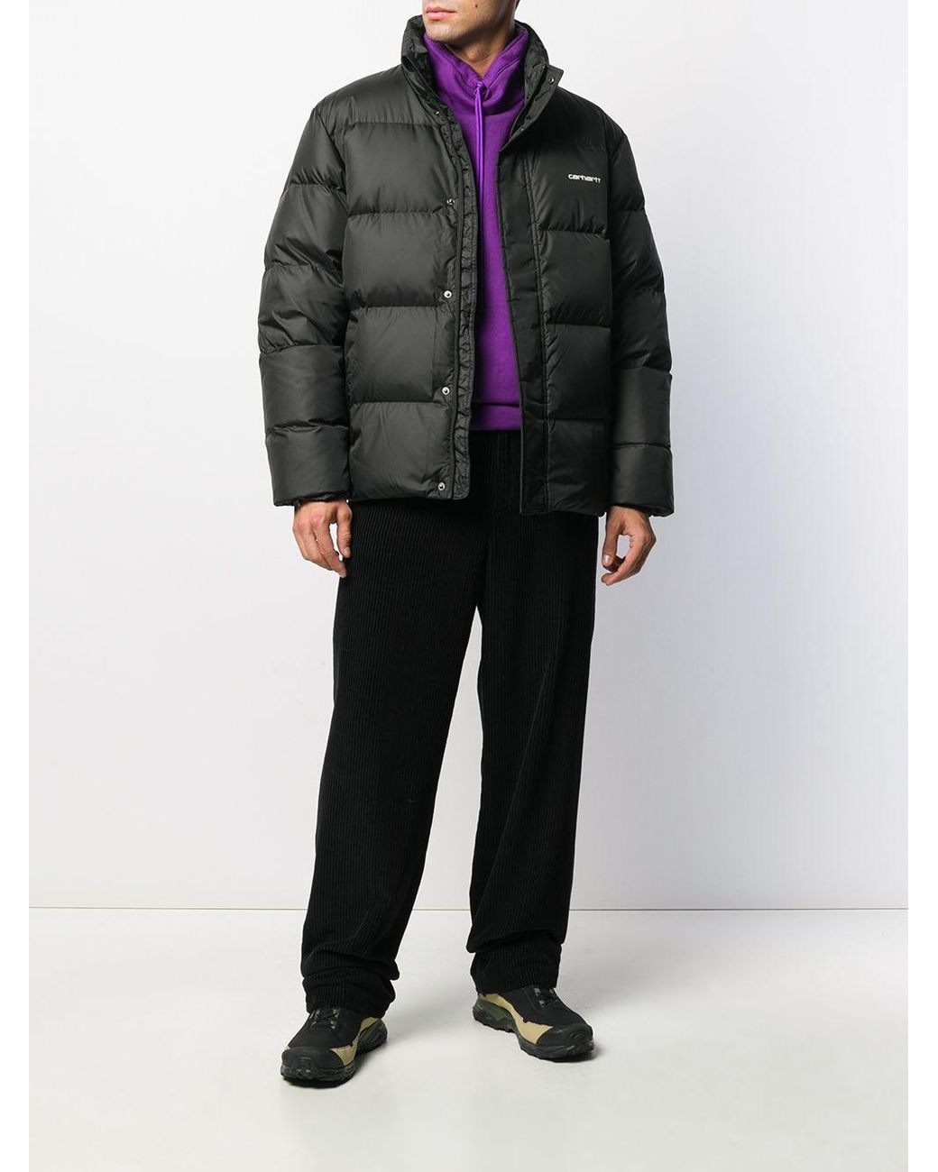 Carhartt WIP Synthetic Deming Feather Down Jacket in Black for Men | Lyst