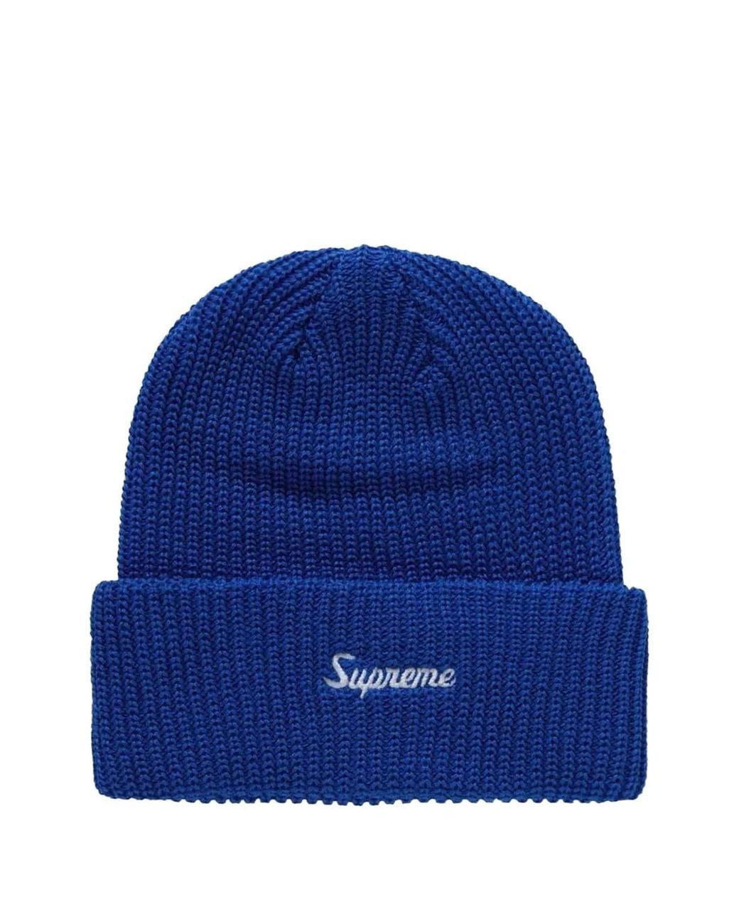 Supreme Blue Logo Beanie