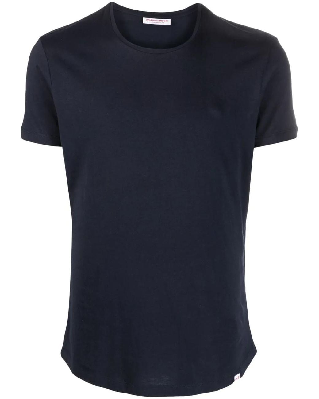 Orlebar Brown Blue Plain Short-Sleeved T-Shirt for men