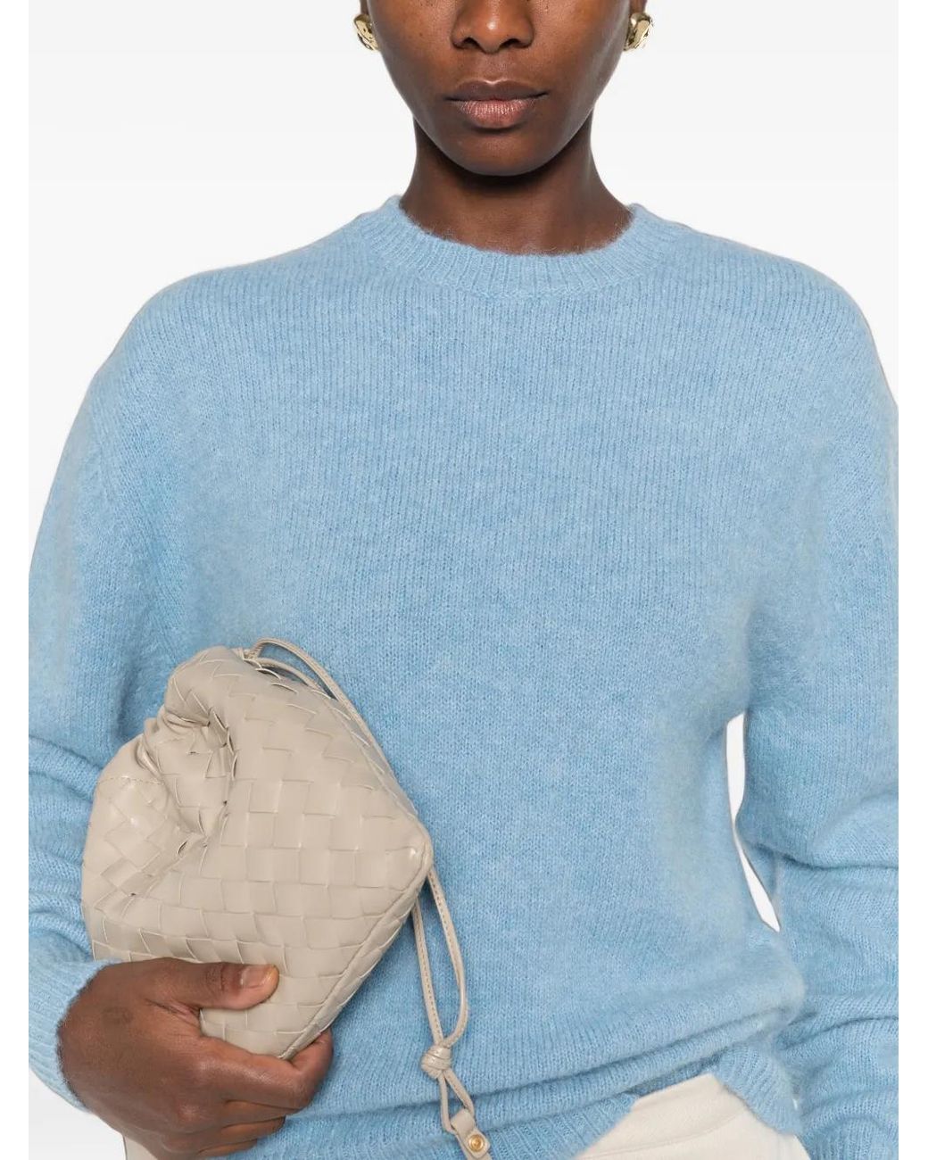 Totême  Blue Crew-Neck Sweater