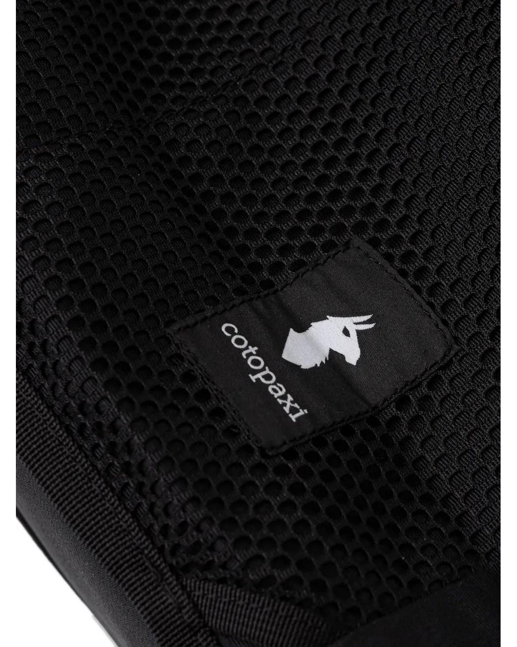 COTOPAXI Black Logo-Patch Backpack