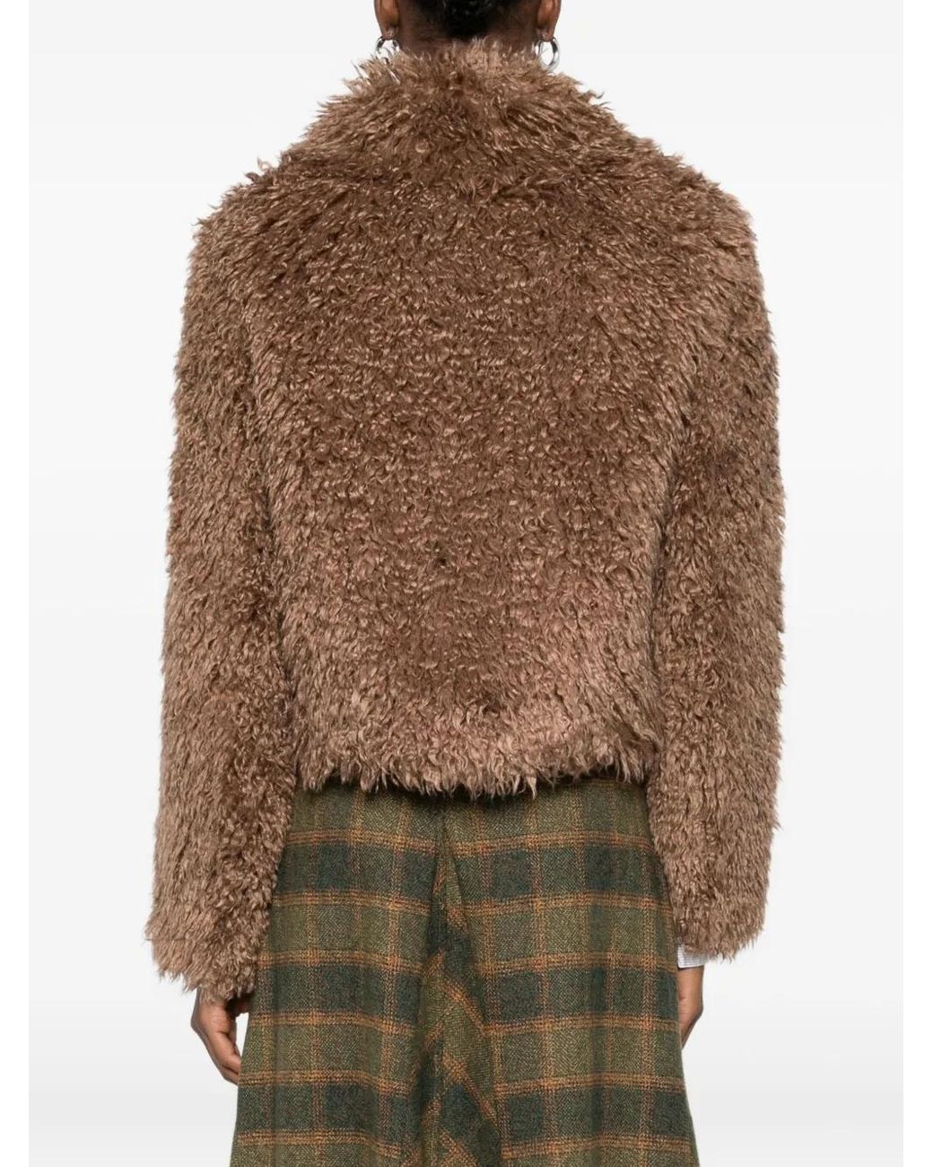 Stand Studio Brown Faux-Shearling Jacket
